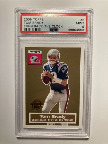 Tom Brady Topps 2005 Turn Back The Clock 🕰️ PSA 9