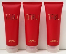 3 pk TABU Body Wash 2.5 oz ea by DANA Classic Fragrances VINTAGE