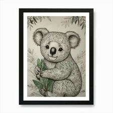 Koala Bear 13 Art Print Framed Wall Art Poster Canvas Print Picture