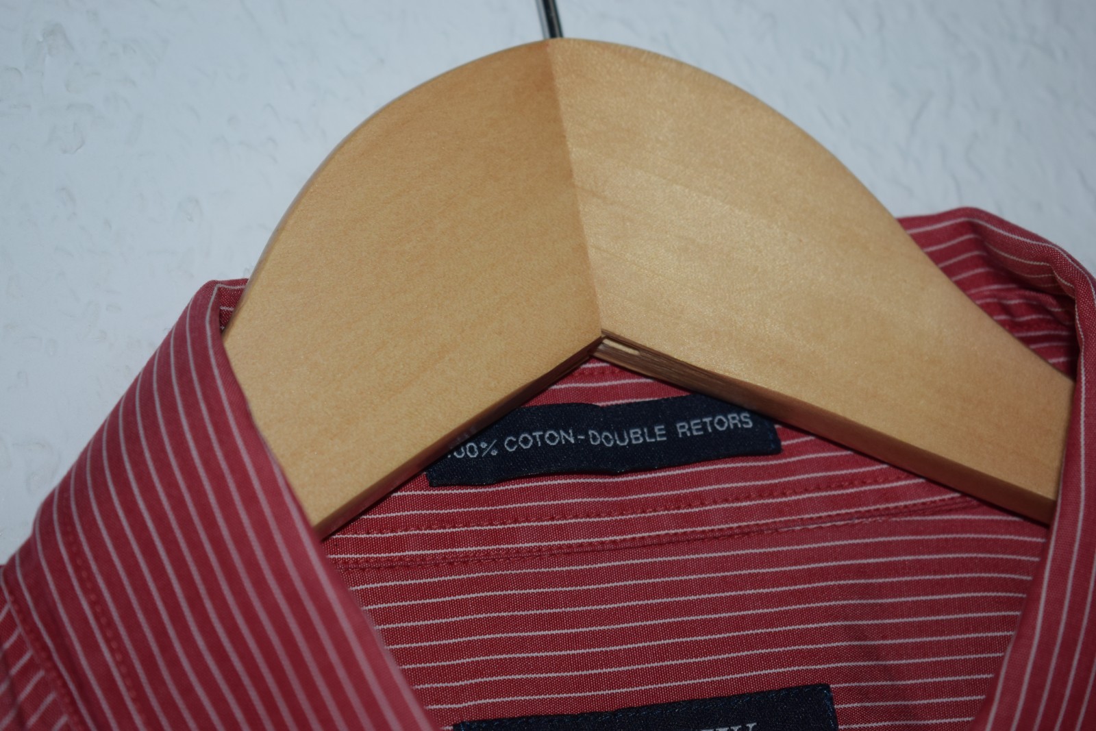 Arrow America's Classics Red Pinstripe Short Sleeve Shirt image 6