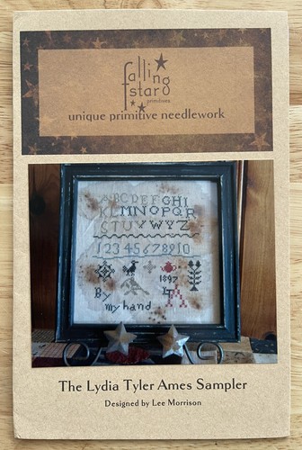 Falling Star Primitives Needlework Pattern THE LYDIA TYLER AMES SAMPLER - Picture 1 of 6