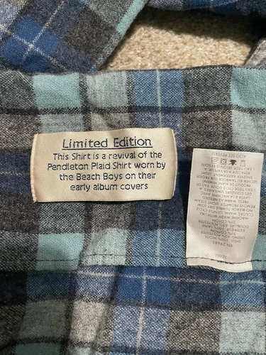 Vintage Pendleton Mens Plaid 100% Virgin Wool Board Shirt XXXL Tall Beach Boys - Picture 4 of 6