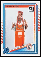 2025 Donruss WNBA Saniya Rivers #92 BASKETBALL CARD Rookie Connecticut Sun RC