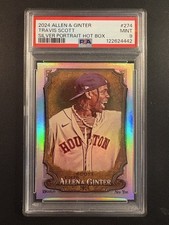 Travis Scott 2024 Topps Allen & Ginter HOT BOX SILVER PORTRAIT #274 PSA 9 Mint!