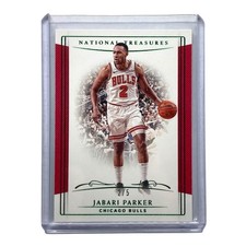 PANINI NBA card NATIONAL TREASURES JABARI PARKER BULLS 2/5 #37, free shipping,