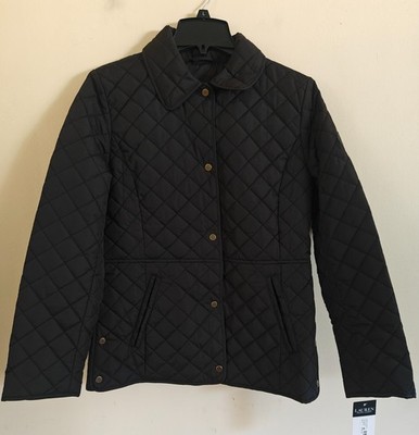 NWT Lauren Ralph Lauren Women's Diamond Quilted Buttons Jacket Size S