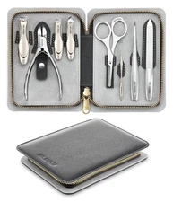 8-in-1 Manicure Set Professional Nail Care Kit with Splash-Proof Nail Clippers
