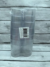 Durable Clear Drinking Cups with Textured Finish - 12 oz Commercial Set 12 Pack