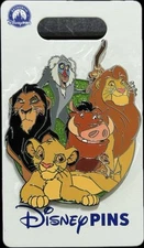 2025 Disney Family Cluster Pin Lion King Simba Scar Mufasa Pumbaa Timon Rafiki