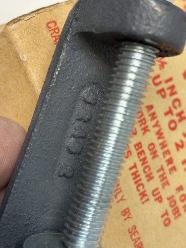 Vintage Sear Craftsman No. 5245 Clamp Base Vise Tool in Box - Picture 7 of 11