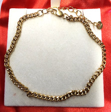 Louise Carter 14K Gold Plated 2.5mm Miami Anklet 8"+2"
