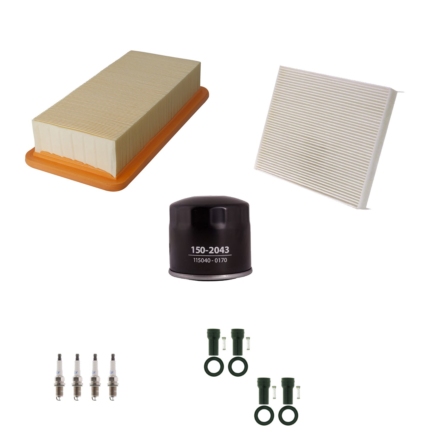 Denso Tune Up Kit NGK 4 Spark Plugs  Boots Kit for Hyundai Accent 1.6L L4 C FWD