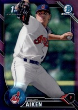 2016 Bowman Chrome Brady Aiken 1st Bowman RC Purple Refractor #BCP7 #d/250