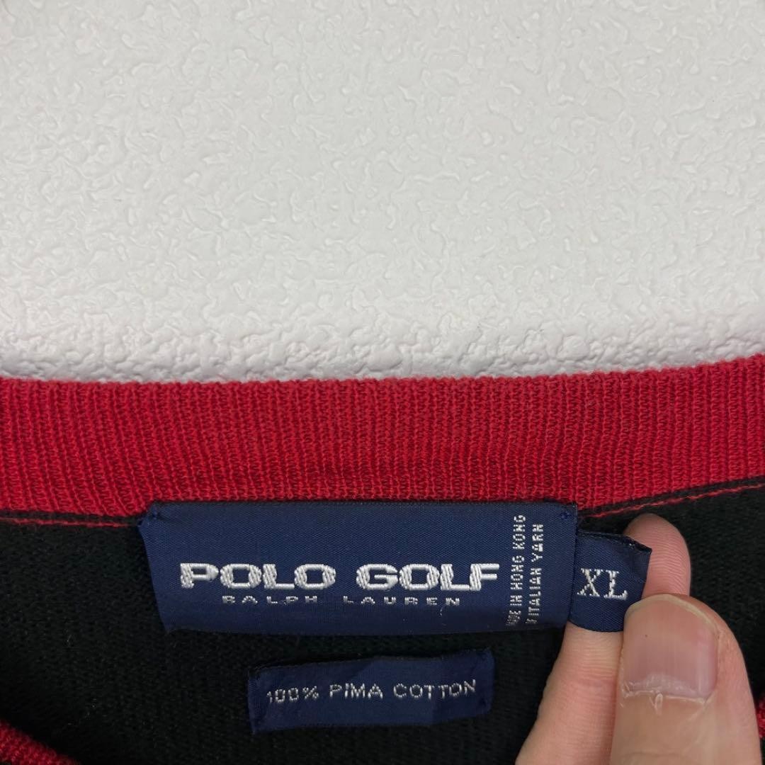 Ralph Lauren Golf Pima Cotton V-Neck L/S Knit Sweater Black XL RL0226476 thumbnail 8