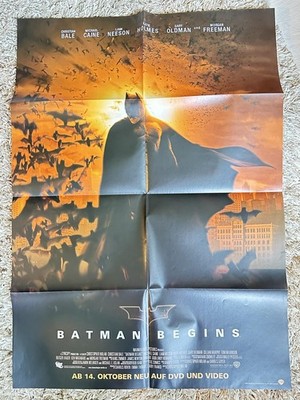 Batman Begins Action Film Poster Plakat 59 x 83 cm. Gefaltet Movie 2005 C58