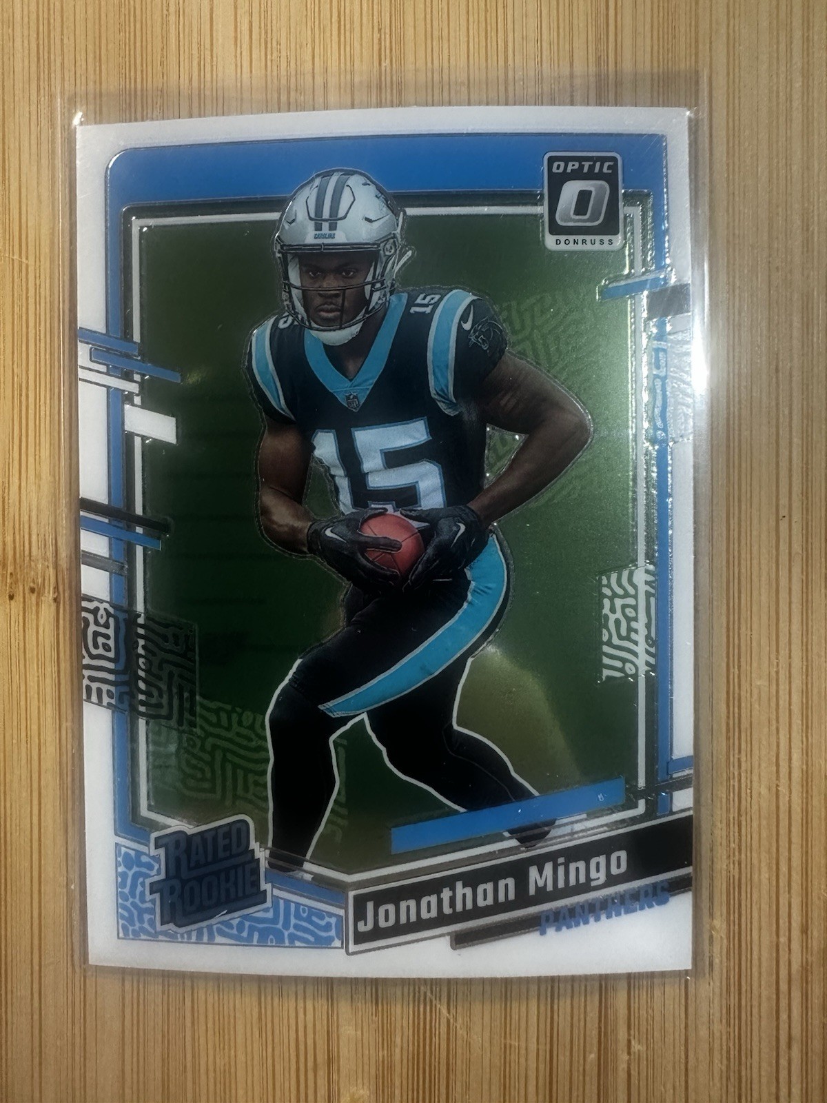 2023 Donruss Optic Jonathan Mingo Rated Rookie #215 Carolina Panthers RC. B