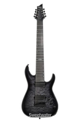 Schecter Hellraiser Hybrid C-8 - Trans Black Burst