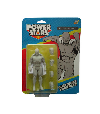 5'' Power Stars Action Figure: Male Blank Boss Fight Studio