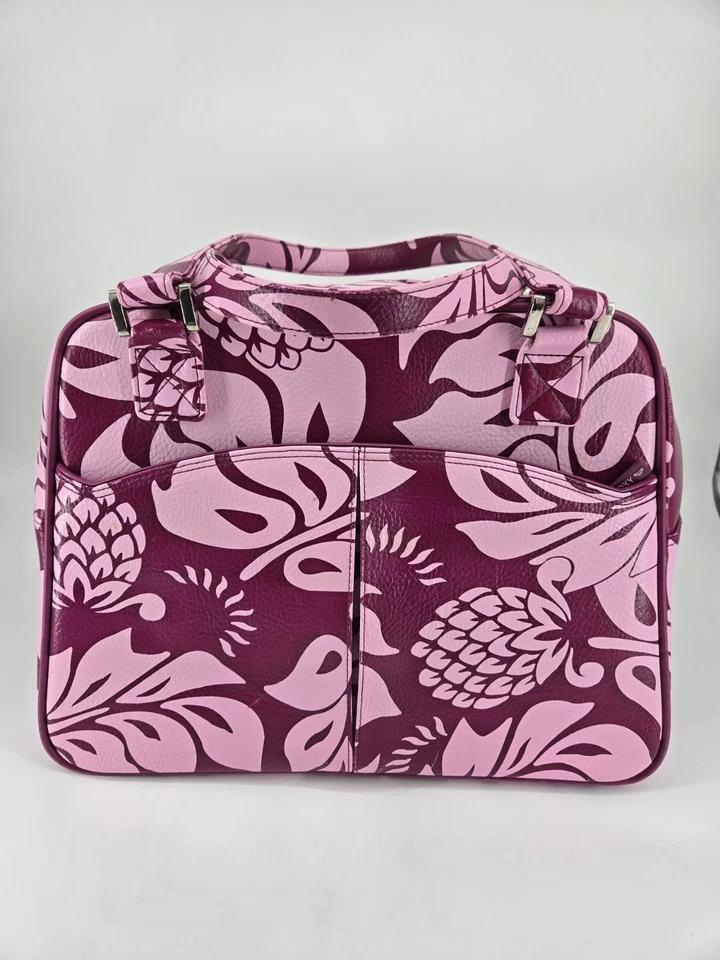 Bolsa de viaje de fin de semana de colección Y2K con estampado de hojas de hibisco rosa Roxy Mercurio Foto 3 de 4