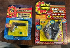 New Old Stock Super Bang Mini Cap Guns Key Chain Lot of 2 Sealed 