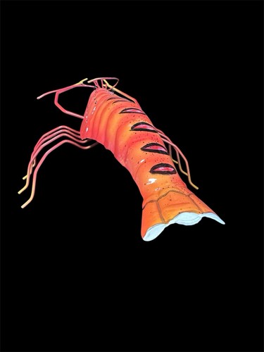 Lobster Metal Art Sculpture Ocean Nautical Decor Colorful New - Picture 4 of 7