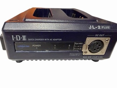 IDX JL2 Plus Akkuladegerät und XLR Ausgang + Netzkabel