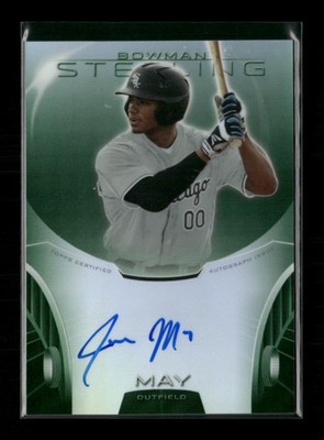 2013 Bowman Sterling #BSAP-JMA Jacob May Prospect Green Refractors #/125 Auto