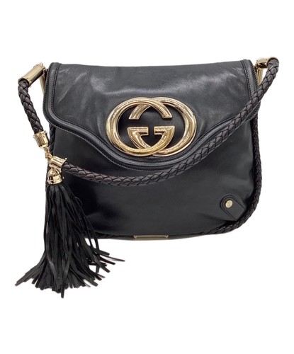 Authentic gucci hand bag shoulder leather Interlocking  y2k vintage archive rare