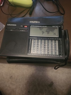 Grundig Yacht Boy 230 Portable HF Shortwave Radio Stereo Dual Alarm Snooze Black