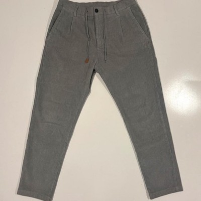 Eleventy italy gray corduroy drawstring