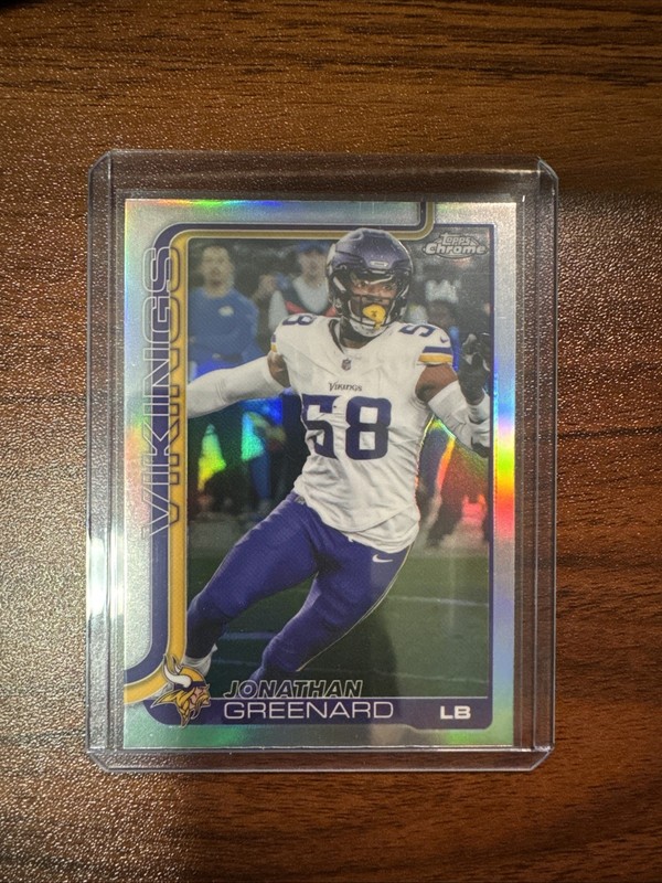 2025 Topps Chrome Jonathan Greenard Refractor #197 Minnesota Vikings