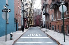 10x8ft Manhattan City Street Backdrop for Photography West Village New York...