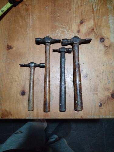 ⚡4 x JOB LOT VINTAGE CROSS PEIN PIN HAMMER SET SMALL MEDIUM LARGE TOOL BUNDLE - Picture 23 of 23