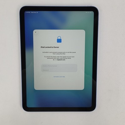 Apple iPad A16 Chip Liquid Retina (11-inch, Wi-Fi 6, 128GB) MD4A4LL/A *LOCKED*