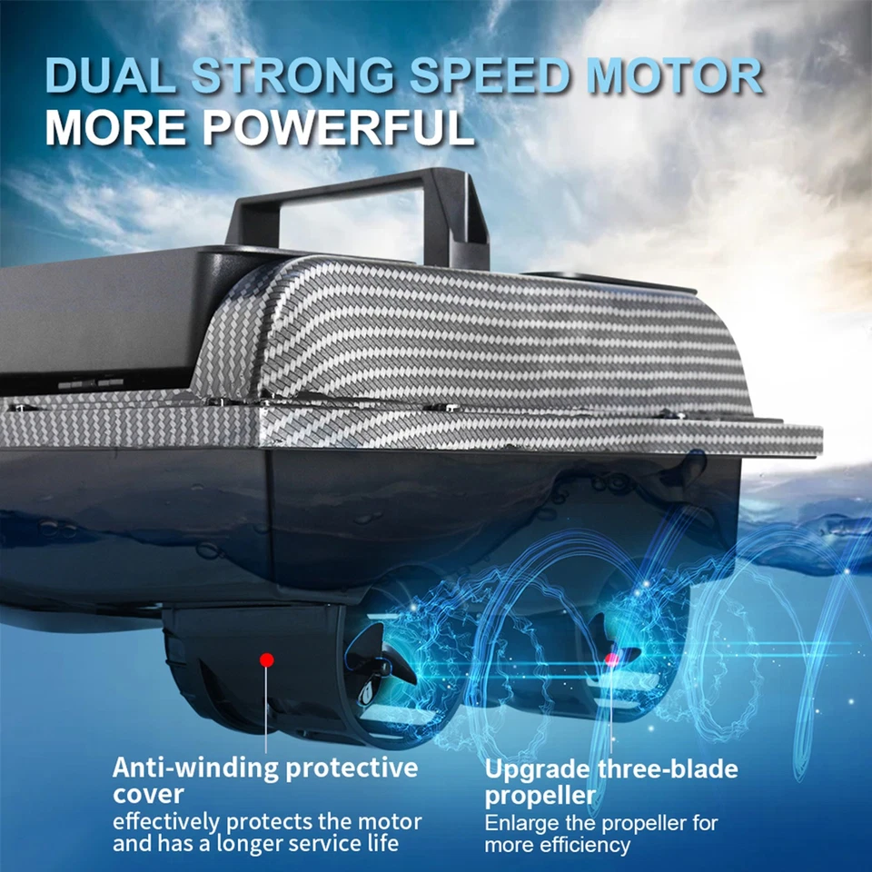 GPS-gestütztes Angelfutterboot Mit 500 M Reichweite Fernbedienung W4N2 - Bild 4 von 4