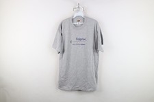 Vintage Mens Large Uniprise UnitedHealth Group Company Short Sleeve T-Shirt Gray