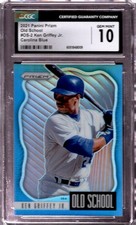 2021 Panini Prizm #OS-2 Ken Griffey Jr. Old School carolina Blue CGC10!