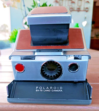 Polaroid SX-70 Land Camera Brown With Original How To Use Card and Free Shipping