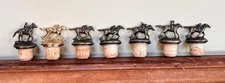 Blanton’s Bourbon Horse & Jockey Bottle Top Stoppers Letters B A N T T O S