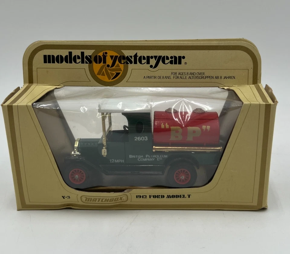 Matchbox Models of Yesteryear Y-3 1912 Ford Model T 2603 BP Tanker Truck NEW - Image 2 of 4