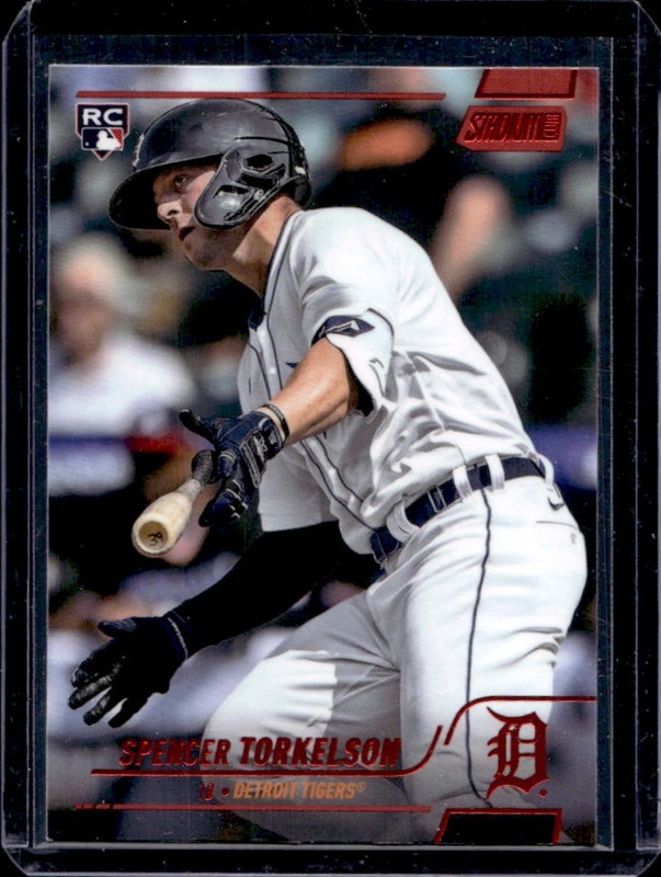 2022 Topps Stadium Club Spencer Torkelson RC Red Foil Rookie #167 Tigers
