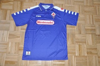 Fila Trikot AC Florenz Saison 1998/99 HEIM Gr.XXL #9 G.Batistuta "Nintendo"