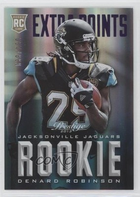 2013 Panini Prestige Extra Points Purple /100 Denard Robinson #227 Rookie RC 0q3