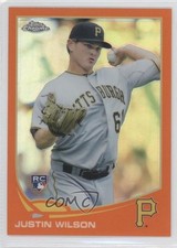 2013 Topps Chrome Retail Orange Refractor Justin Wilson #151 fm0