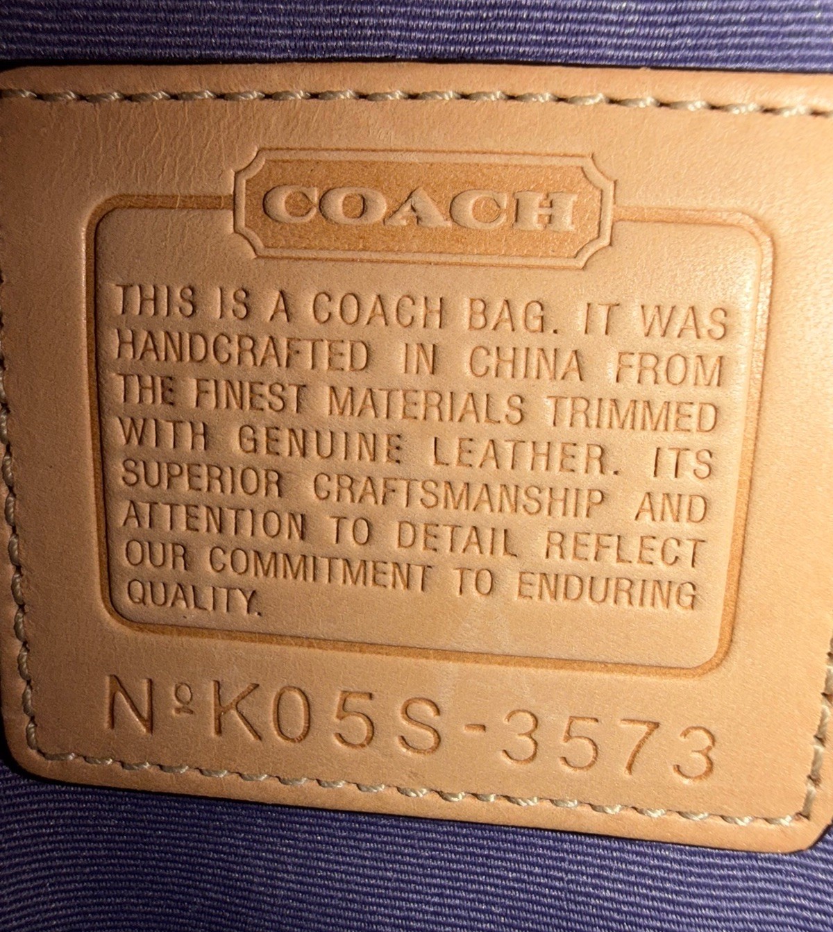 Coach Authentic Patchwork Purple Brown Shoulder/C… - image 3