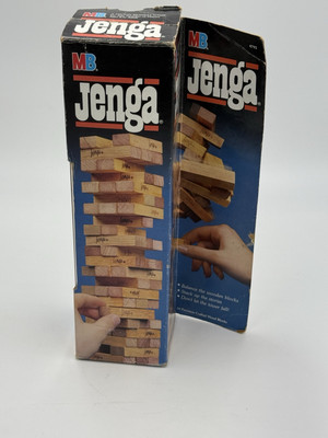 VINTAGE Original JENGA Classic Game 1986 Complete in Box 4793 Milton Bradley
