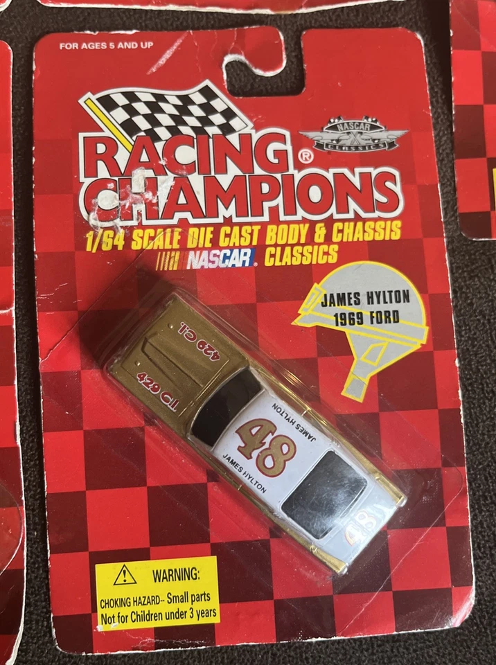 5 coches DieCast 1969 vintage de campeones de carreras NASCAR clásicos escala 1:64 Foto 3 de 4