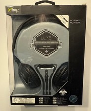 iFrogz Luxe Headband Headphones Black Mic Remote Lightweight 3.5mm