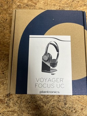 Plantronics Voyager Focus UC B825 Bluetooth ANC Headset w/ Charging Stand
