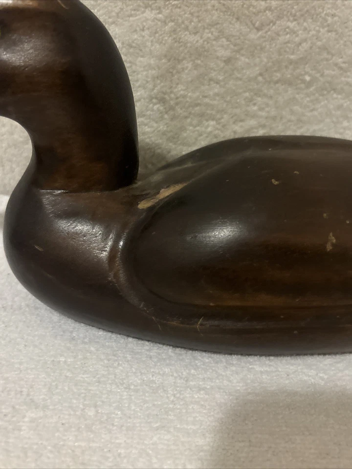 Arte señuelo de pato de madera tallada a mano vintage ENVÍO GRATUITO Foto 3 de 4